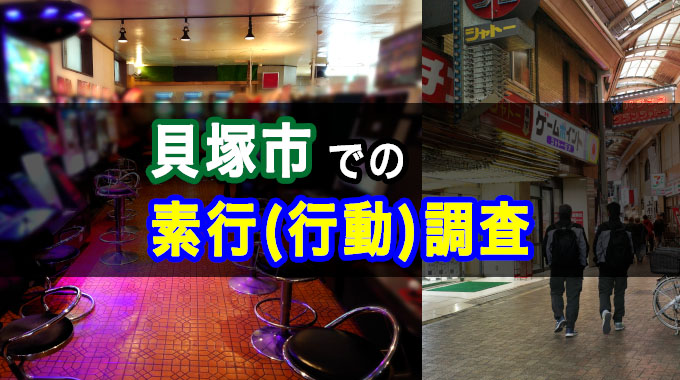 貝塚市での素行(行動)調査